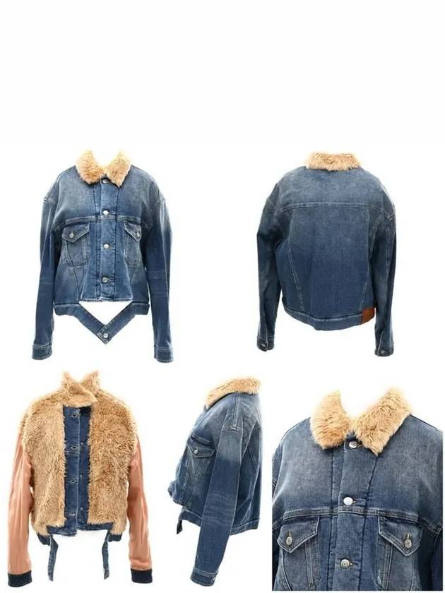 fleece collar denim jacket women - GOLDEN GOOSE - BALAAN 8