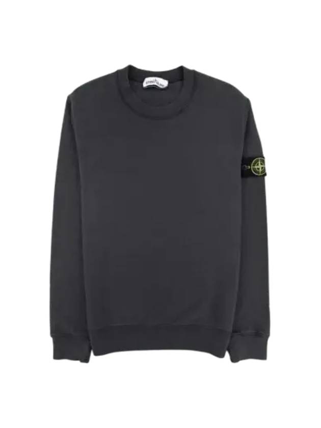 Wappen Patch Crew Neck Sweatshirt Charcoal - STONE ISLAND - BALAAN 3