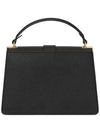 Greenwich Saffiano Strap Medium Shoulder Bag Black - MICHAEL KORS - BALAAN 5