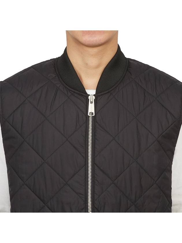 Myton Liner Diamond Quilt Zip-Up Vest Black - CARHARTT WIP - BALAAN 7