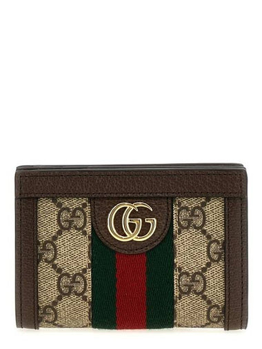 Ophidia Supreme Half Wallet Dark Brown - GUCCI - BALAAN 1