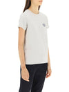 Denise Embroidered Logo Short Sleeve T-shirt Ecru - A.P.C. - BALAAN 4