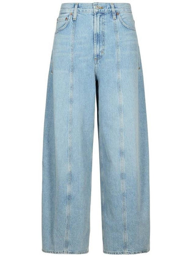 Agolde 'Kristen' Light Blue Cotton Jeans - AGOLDE - BALAAN 1