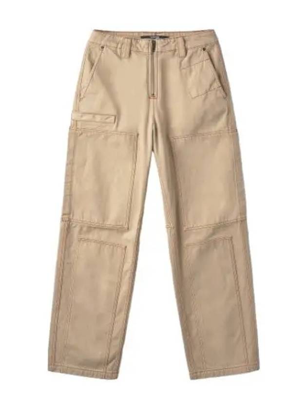 Jacquemus Le De Nimes Cargo Pants Beige Terracotta - JACQUEMUS - BALAAN 1