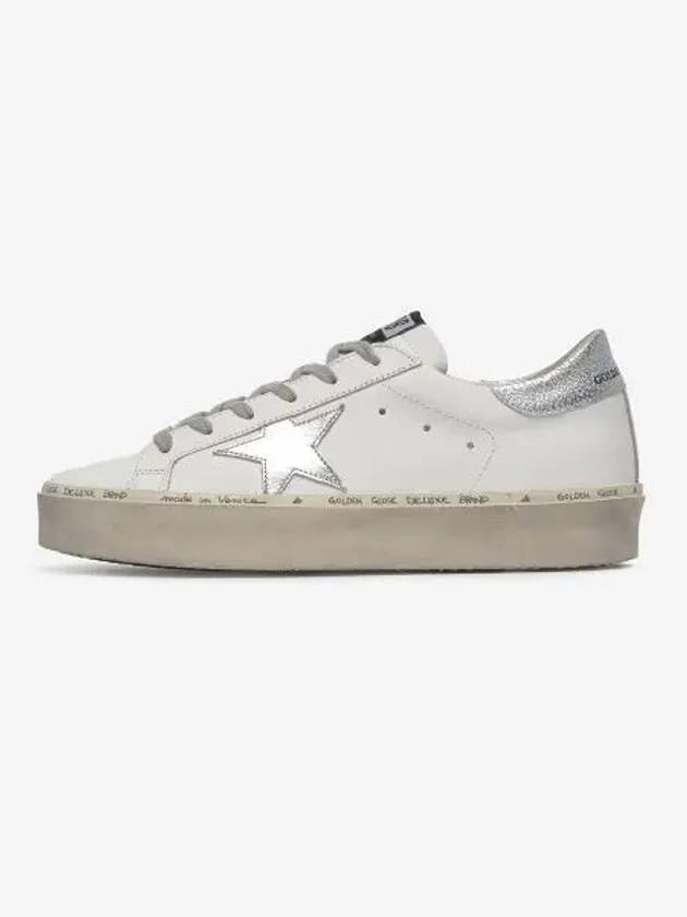 Hi Star White Metallic Silver Heel Tab Sneakers - GOLDEN GOOSE - BALAAN 2