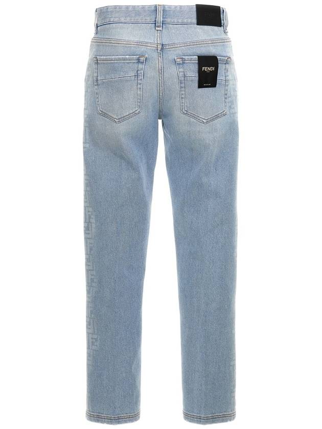 24 F W Cotton Jeans WITH LATERAL FF Print FLP288AS04F1ILO B0651179878 - FENDI - BALAAN 4