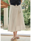 Nerine strap pleated long skirt - MICANE - BALAAN 1
