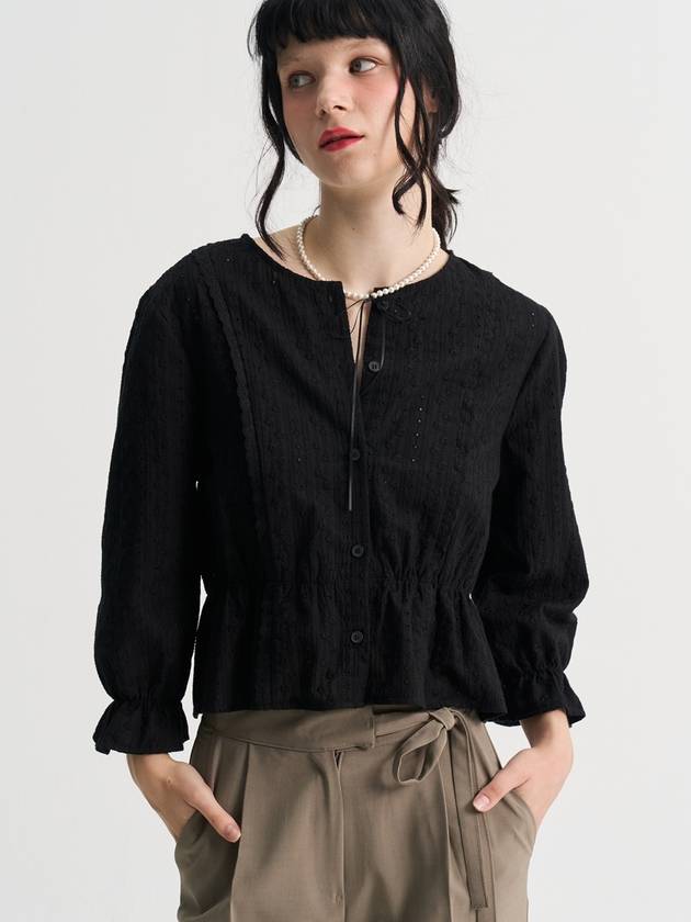 Lottiemoss Eyelet Lace Blouse Black - SORRY TOO MUCH LOVE - BALAAN 2
