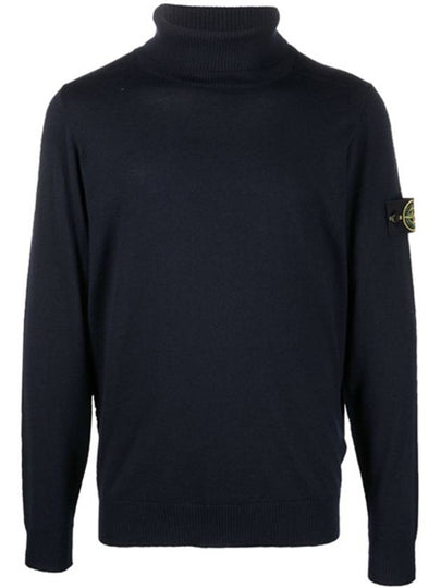 Men's Knit Turtleneck Navy - STONE ISLAND - BALAAN 2