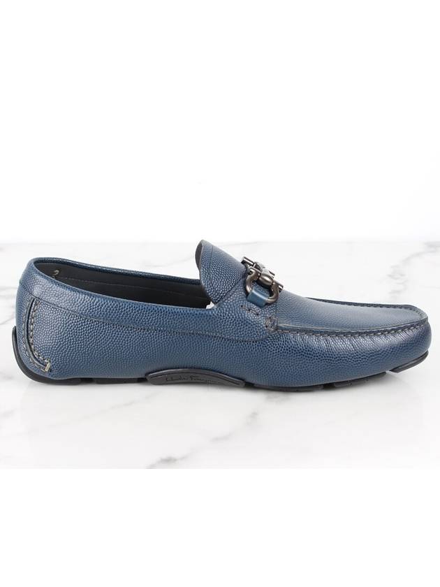 Ferragamo Gancini leather loafer navy 9 5 285 - SALVATORE FERRAGAMO - BALAAN 8