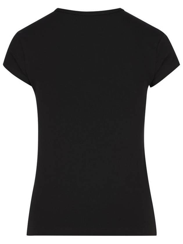 T Angie Peekaboo Logo Short Sleeve T-Shirt Black - DIESEL - BALAAN 3