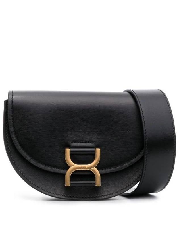 Marcie Leather Mini Cross Bag Black - CHLOE - BALAAN 1