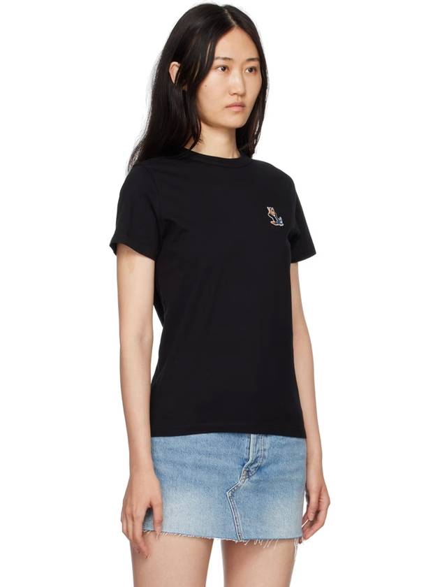 Dressed Fox Patch Short Sleeve TShirt Black Women Cotton Cotton Short Sleeve Tee 222389F110050 - MAISON KITSUNE - BALAAN 2