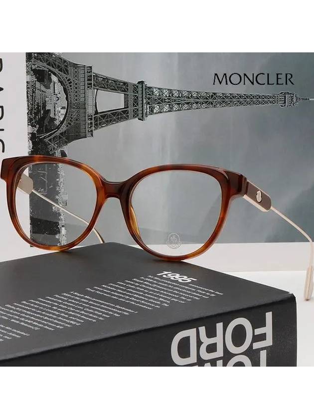 Eyewear Logo Eyeglasses Dark Havana - MONCLER - BALAAN 3