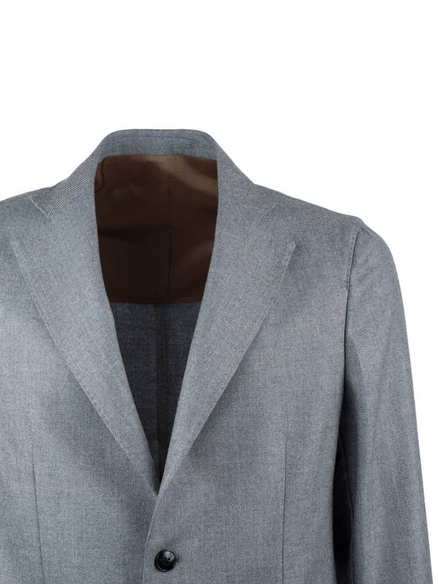 Barba Powder Blue Jacket In Wool Cashmere Blend - BARBA - BALAAN 3