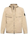 Wappen Old Effect Hooded Jacket Charcoal - STONE ISLAND - BALAAN 3