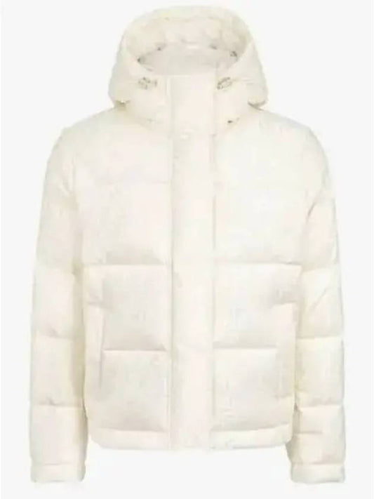 Monogram Technical Fabric Down Jacket White - FENDI - BALAAN 2