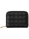 Intrecciato Zipped Coin Wallet Black - BOTTEGA VENETA - BALAAN 2