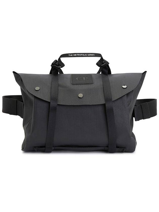 Metropolis Series Rubber Reps Belt Bag Black - CP COMPANY - BALAAN 2