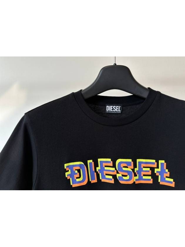 T Shirt A06508 0GRAI Black MENS L XL - DIESEL - BALAAN 2