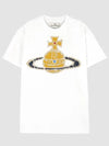 Women's Print Logo Short Sleeve T-Shirt White - VIVIENNE WESTWOOD - BALAAN 2