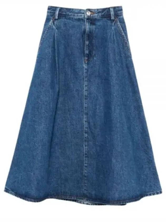 Denim A-Line Skirt Blue - A.P.C. - BALAAN 2