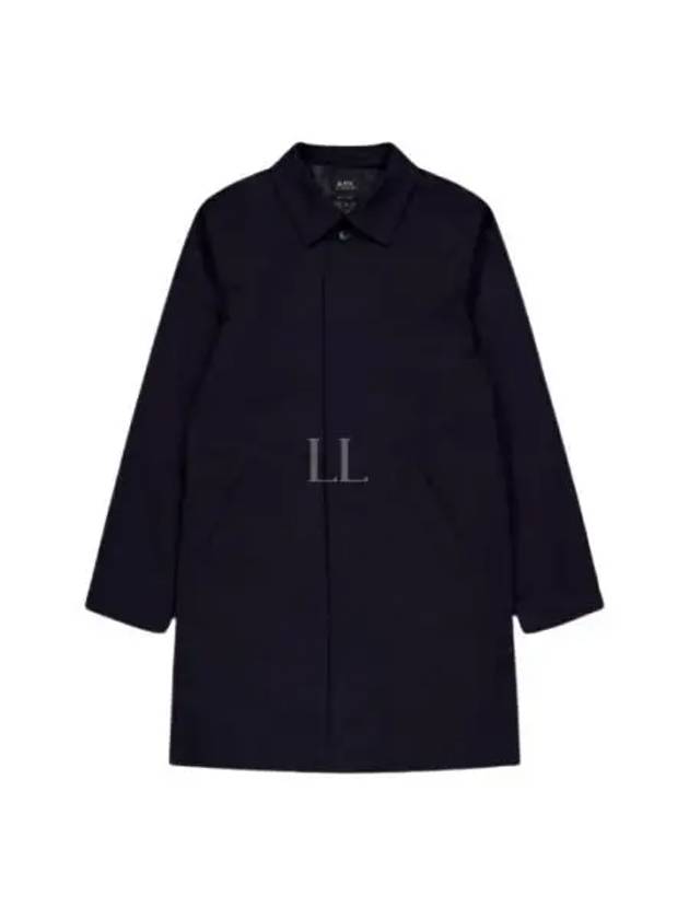 Ville Cotton Gavardin Single Coat Navy - A.P.C. - BALAAN 2