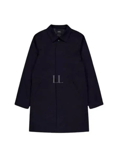 Ville Cotton Gavardin Single Coat Navy - A.P.C. - BALAAN 2