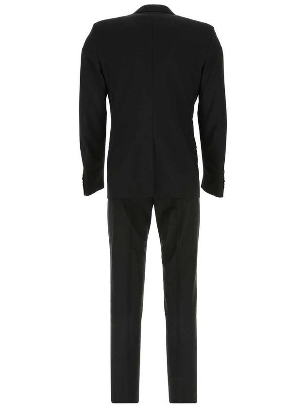 Wool Mohair Single Breasted Suit Black - PRADA - BALAAN 3