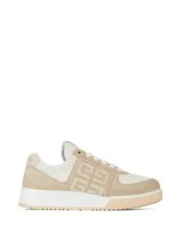 4G Logo Calf Leather Low Top Sneakers Beige - GIVENCHY - BALAAN 2