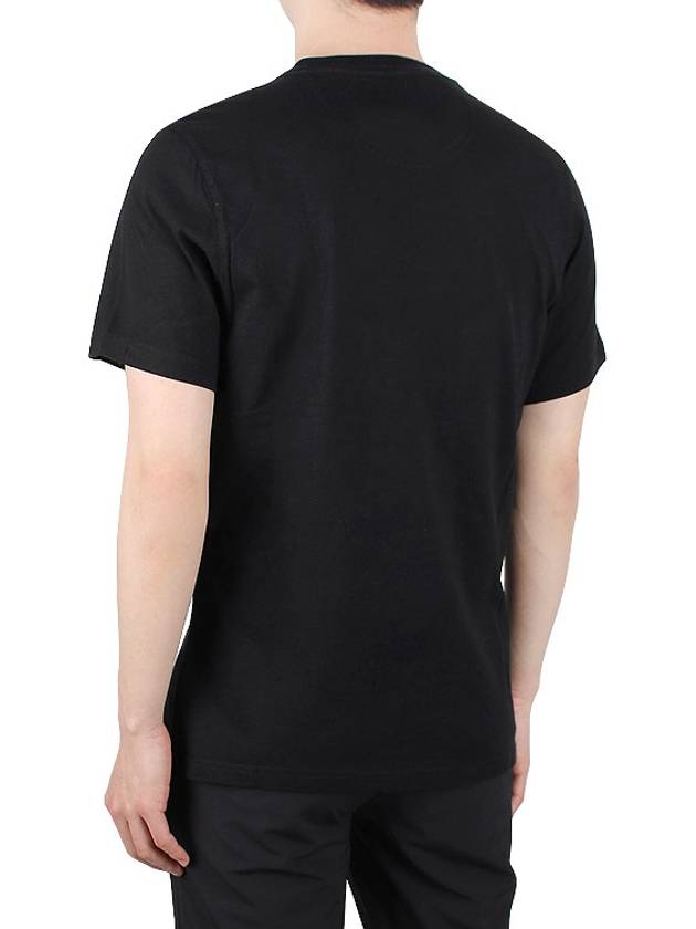 Men's Logo Print Short Sleeve T-Shirt Black - BARBOUR - BALAAN 5