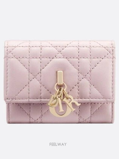 My Dior Cannage Lambskin Wallet Pale Pink - DIOR - BALAAN 2