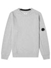 Diagonal Raised Fleece Sweatshirt Grey Melange - CP COMPANY - BALAAN 2