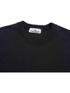 Wappen Patch Garment Dyed Sweatshirt Black - STONE ISLAND - BALAAN 6