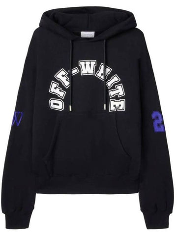 Hooded Sweatshirt OMBB118S24FLE005 1001 - OFF WHITE - BALAAN 1