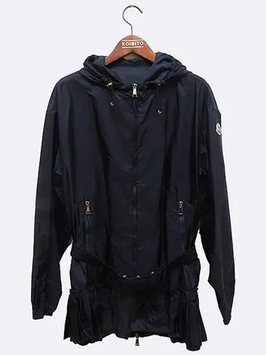 Navy color Sarcell logo patch hooded jacket belt SET - MONCLER - BALAAN 1