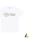 Love Print Cotton Short Sleeve T-Shirt White - GANNI - BALAAN 2