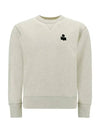 Mike Logo Cotton Sweatshirt White - ISABEL MARANT - BALAAN 3