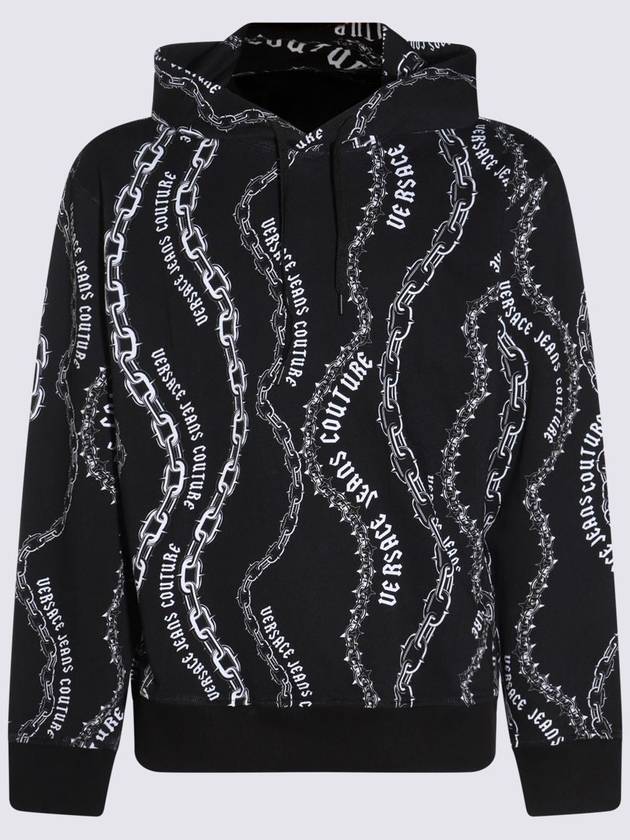 Versace Jeans Couture Black Cotton Sweatshirt - VERSACE - BALAAN 1