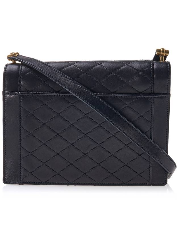 Gabi Quilting Small Lambskin Shoulder Bag Black - SAINT LAURENT - BALAAN 4