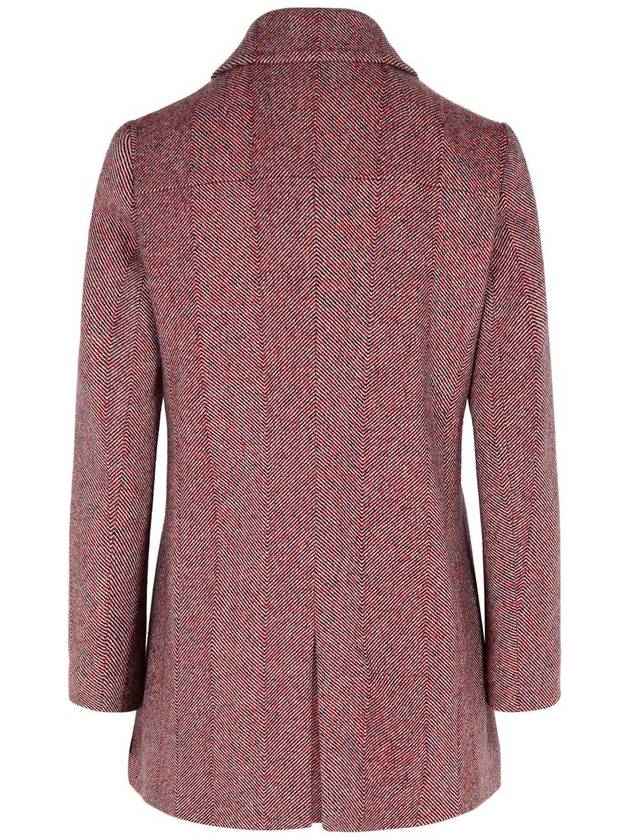 Etro Red Wool Blend Coat - ETRO - BALAAN 3