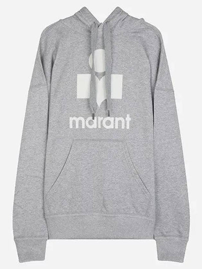 Mansel Logo Hoodie Faded Grey - ISABEL MARANT - BALAAN 2