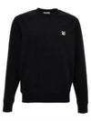 Fox Head Patch Regular Sweatshirt Black - MAISON KITSUNE - BALAAN 2