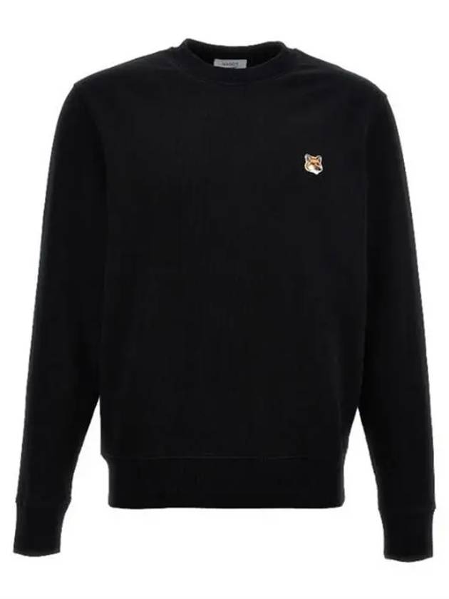 Fox Head Patch Regular Sweatshirt Black - MAISON KITSUNE - BALAAN 2