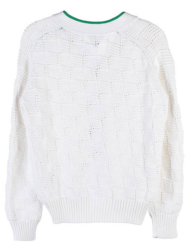 Women's Intrecciato Cardigan White - BOTTEGA VENETA - BALAAN.