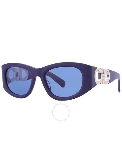 Salvatore Ferragamo Blue Oval Ladies Sunglasses SF1082S 414 53 - SALVATORE FERRAGAMO - BALAAN 2