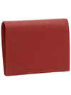 Gancini Compact Half Wallet Red - SALVATORE FERRAGAMO - BALAAN 3