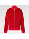 1AFXUA Jacquard Cotton Velvet Track Top - LOUIS VUITTON - BALAAN 1