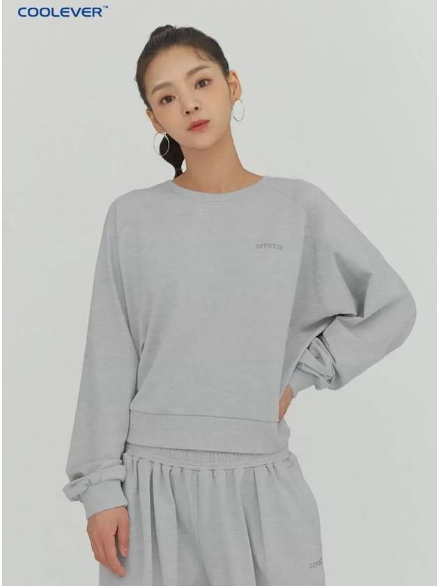 Women's Overfit Sweatshirt Melange Gray - OFFGRID - BALAAN 4