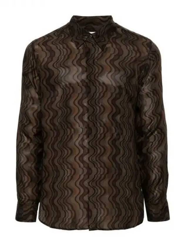 All over pattern silk shirt 271080 - DRIES VAN NOTEN - BALAAN 1